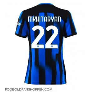 Inter Milan Henrikh Mkhitaryan #22 Hjemmebanetrøje Dame 2023-24 Kortærmet